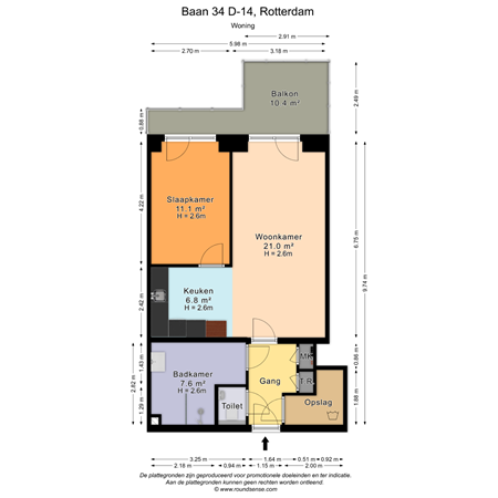 Baan 34D14, 3011 CB Rotterdam - Plattegrond_Baan34D-14_Rotterdam_01.png