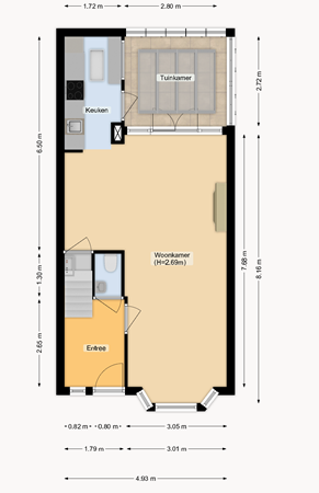 Plattegrond - Julianaweg 341, 3523 XC Utrecht - BG.png