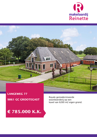 Brochure preview - Langeweg 77, 9861 GC GROOTEGAST (1)