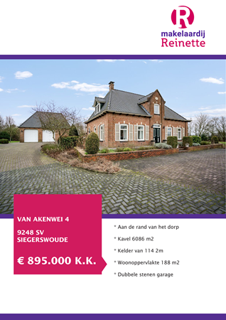 Brochure preview - Van Akenwei 4, 9248 SV SIEGERSWOUDE (1)