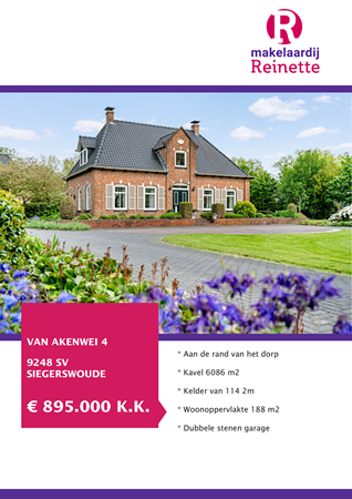 Brochure preview - Van Akenwei 4, 9248 SV SIEGERSWOUDE (1)