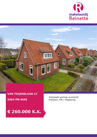 Brochure preview - Van Teijenslaan 27, 9364 PM NUIS (1)