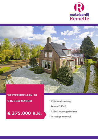 Brochure preview - Westerhoflaan 38, 9363 GW MARUM (1)