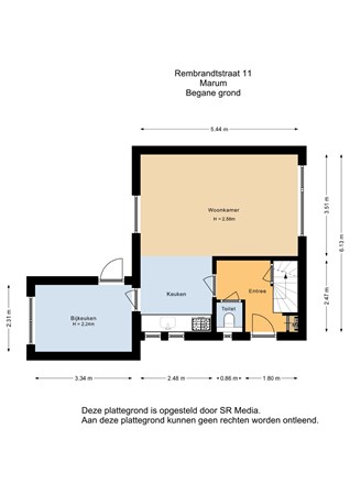 Rembrandtstraat 11, 9363 BG Marum - Begane grond - 2D.jpg