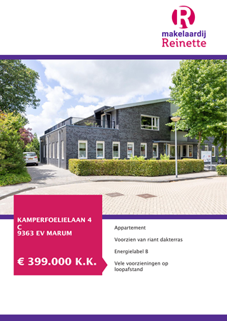 Brochure preview - Kamperfoelielaan 4-C, 9363 EV MARUM (1)