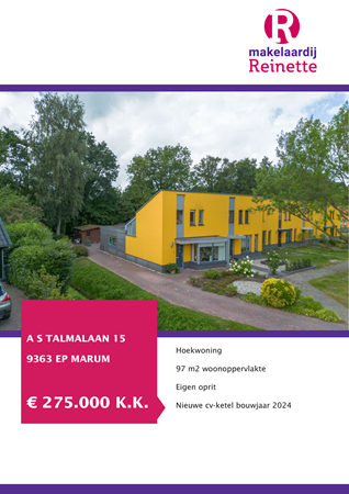 Brochure preview - A S Talmalaan 15, 9363 EP MARUM (1)