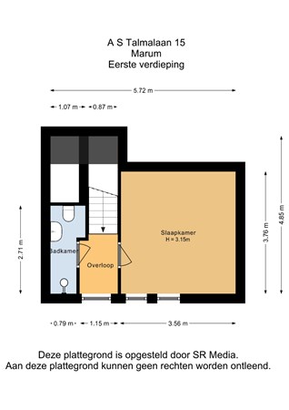 A S Talmalaan 15, 9363 EP Marum - Eerste verdieping - 2D.jpg