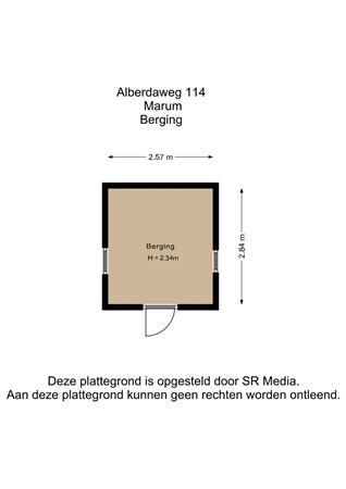 Alberdaweg 114, 9363 LC Marum - Berging - 2D.jpg