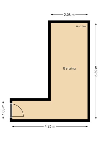 De Wending 105, 9363 AZ Marum - Berging - 2D.jpg