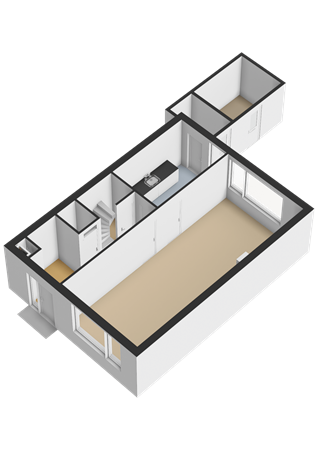 Thorbeckestraat 12, 9801 KC Zuidhorn - Begane grond - 3D.png