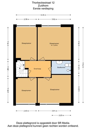 Thorbeckestraat 12, 9801 KC Zuidhorn - Eerste verdieping - 2D.jpg