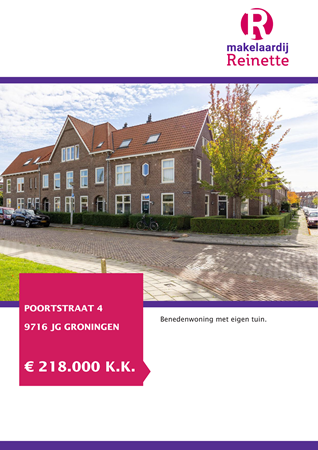 Brochure preview - Poortstraat 4, 9716 JG GRONINGEN (1)