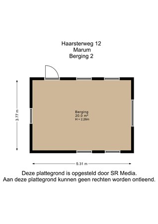 Haarsterweg 12, 9363 VD Marum - Berging 2 - 2D.jpg