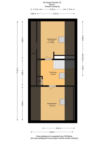 De Koppel Paarden 33, 9363 LP Marum - Tweede verdieping - 2D.jpg