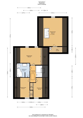 De Kromten 6, 8434 PJ Waskemeer - Eerste verdieping - 2D.jpg