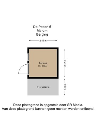 De Petten 6, 9363 AH Marum - Berging - 2D.jpg