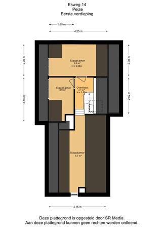 Esweg 14, 9321 BN Peize - Eerste verdieping - 2D.jpg