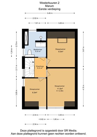 Westerbuuren 2, 9363 HG Marum - Eerste verdiepig - 2D.jpg