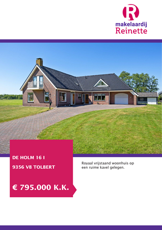 Brochure preview - De Holm 16-I, 9356 VB TOLBERT (1)