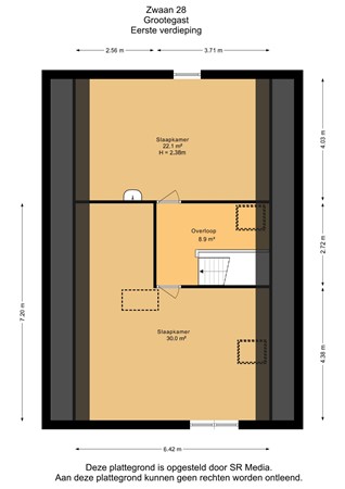 Zwaan 28, 9861 HJ Grootegast - Eerste verdieping - 2D.jpg