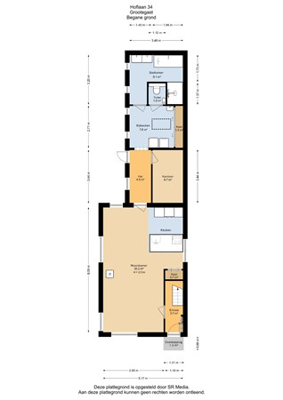 Hoflaan 34, 9861 BS Grootegast - Begane grond - 2D.jpg