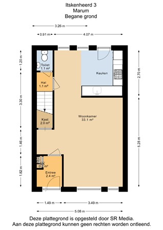 Itskenheerd 3, 9363 AV Marum - Begane grond - 2D.jpg