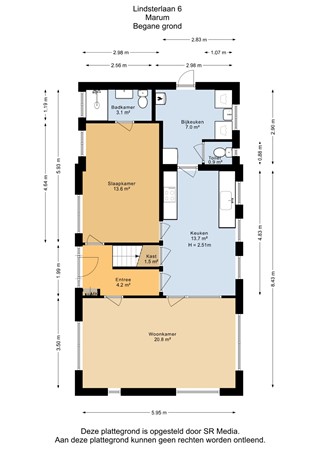 Lindsterlaan 6, 9363 EB Marum - Begane grond - 2D.jpg
