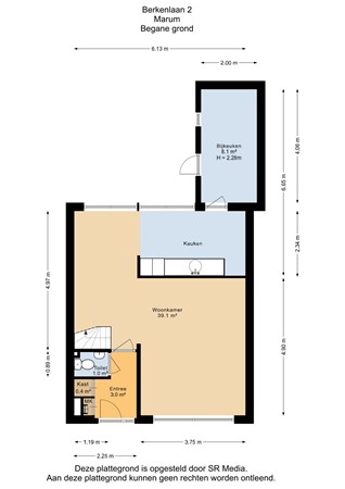 Berkenlaan 2, 9363 CJ Marum - Begane grond - 2D.jpg