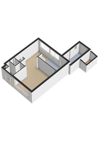 Wilgenstraat 10, 9861 EE Grootegast - Begane grond - 3D.png