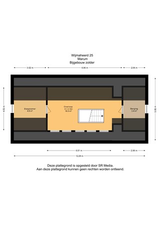 Wijmaheerd 25, 9363 VX Marum - Bijgebouw zolder - 2D.jpg
