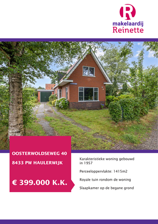 Brochure preview - Oosterwoldseweg 40, 8433 PW HAULERWIJK (1)