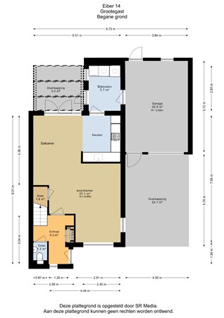 Eiber 14, 9861 HL Grootegast - Begane grond - 2D.jpg