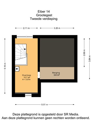 Eiber 14, 9861 HL Grootegast - Tweede verdieping - 2D.jpg