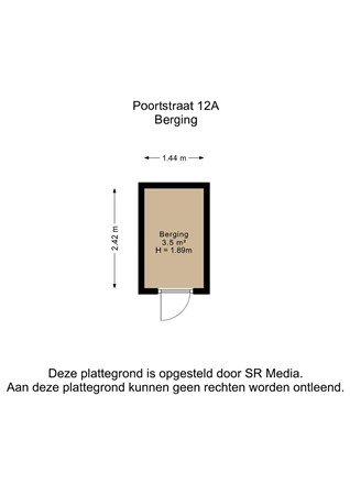 Poortstraat 12A, 9716 JH Groningen - Berging - 2D.jpg