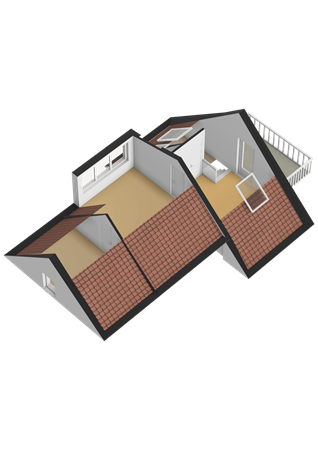 Boelewijk 5, 9367 TP De Wilp - Bijgebouw eerste verdieping - 3D.png