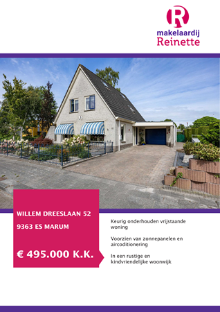 Brochure preview - Willem Dreeslaan 52, 9363 ES MARUM (1)
