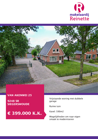 Brochure preview - Van Akenwei 25, 9248 SR SIEGERSWOUDE (1)