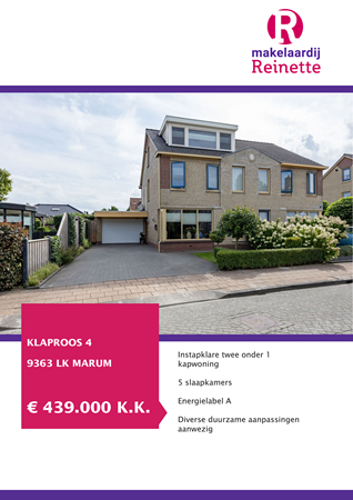 Brochure preview - Klaproos 4, 9363 LK MARUM (1)