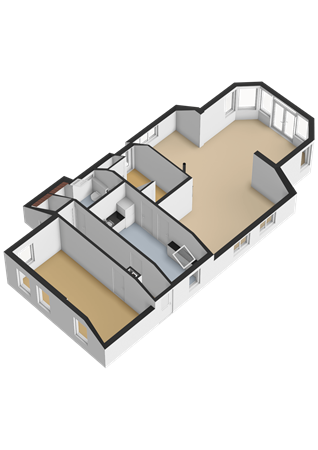 Kaleweg 27, 9865 TD Opende - Begane grond - 3D.png
