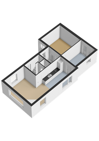 Hoornweg 23, 9363 ED Marum - Begane grond - 3D.png