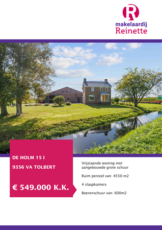 Brochure preview - De Holm 15-I, 9356 VA TOLBERT (1)