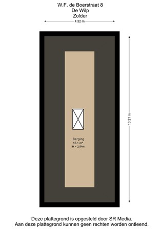 W F de Boerstraat 8, 9367 RT De Wilp - Zolder - 2D.jpg
