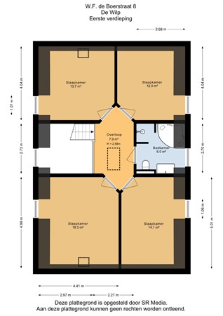 W F de Boerstraat 8, 9367 RT De Wilp - Eerste verdieping - 2D.jpg