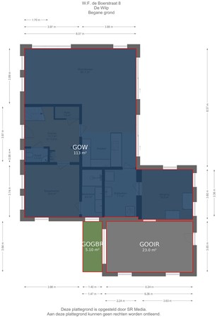 W F de Boerstraat 8, 9367 RT De Wilp - Begane grond - markings.jpg