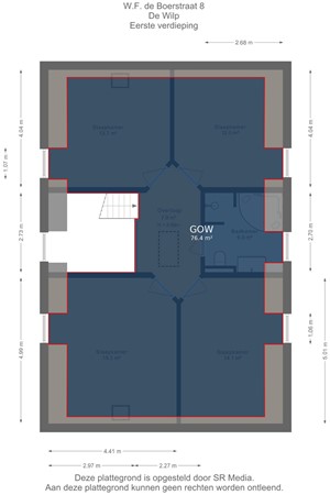 W F de Boerstraat 8, 9367 RT De Wilp - Eerste verdieping - markings.jpg