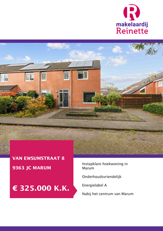 Brochure preview - Van Ewsumstraat 8, 9363 JC MARUM (1)