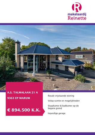 Brochure preview - A.S. Talmalaan 21-A, 9363 EP MARUM (1)