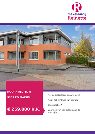Brochure preview - Hoornweg 45-H, 9363 ED MARUM (1)