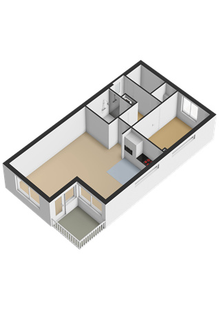 Hoornweg 45H, 9363 ED Marum - Appartement - 3D.png