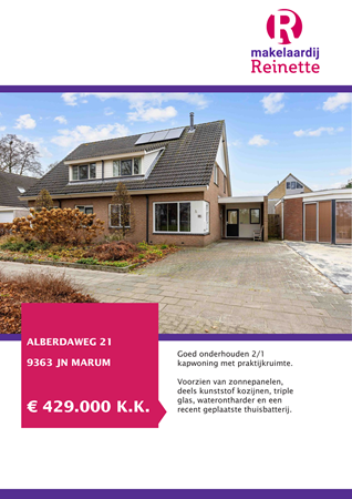 Brochure preview - Alberdaweg 21, 9363 JN MARUM (1)